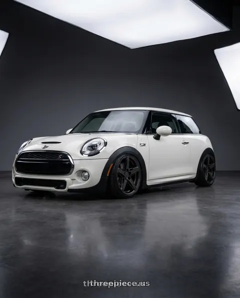 2017 Mini Cooper with Niche 1PC M269 TERAMO 5X112 18X8 +42 MATTE BLACK wheels