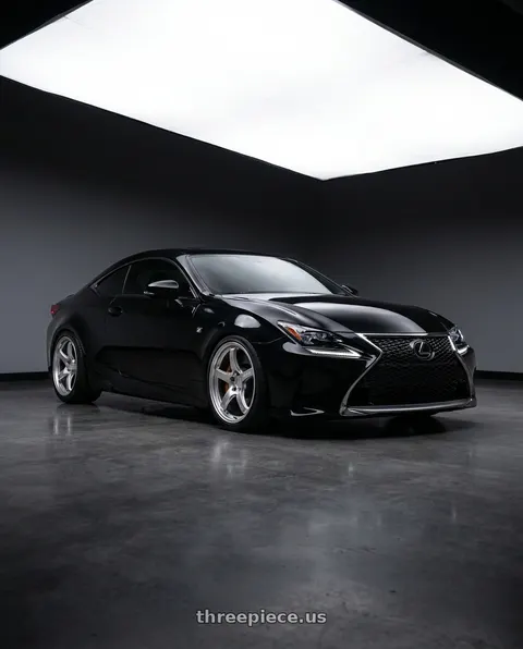 2018 Lexus RC350 F Sport with Gram Lights 57CR 5x114.3 19x9.5 +25 GRACE SILVER wheels