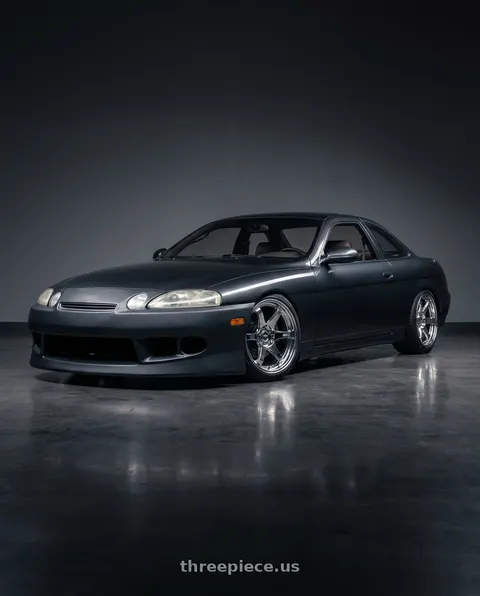 1996 Lexus SC400 with ESR Wheels APX6 5x114.3 18x9.5 +35 Vacuum Chrome wheels