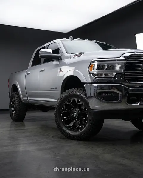 2019 Ram 2500 with Fuel 1PC D546 ASSAULT 8X165.1 22X12 -44 MATTE BLACK MILLED wheels