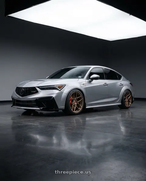 2025 Acura Integra Type S with Rohana RFX11 5x120 19x9.5+53 Brushed Bronze wheels