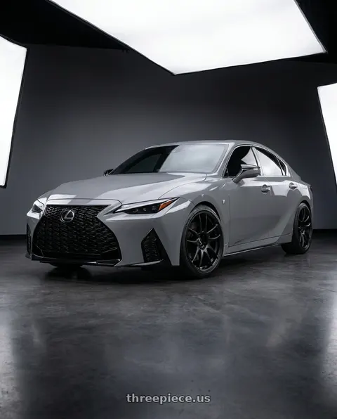 2024 Lexus IS350 with Work Emotion Cr Kiwami 5x114.3 19x8.5 +35 Matte Black wheels