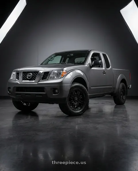 2021 Nissan Frontier SV with Vision Off-Road 375 Warrior 6x114.3 16x8+12 Gloss Black wheels