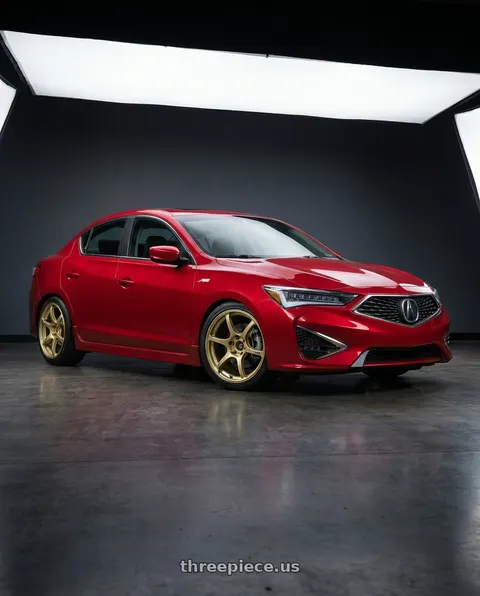 2013 Acura ILX with Advan RGIII 5x114.3 17x8.5+31 Gold wheels