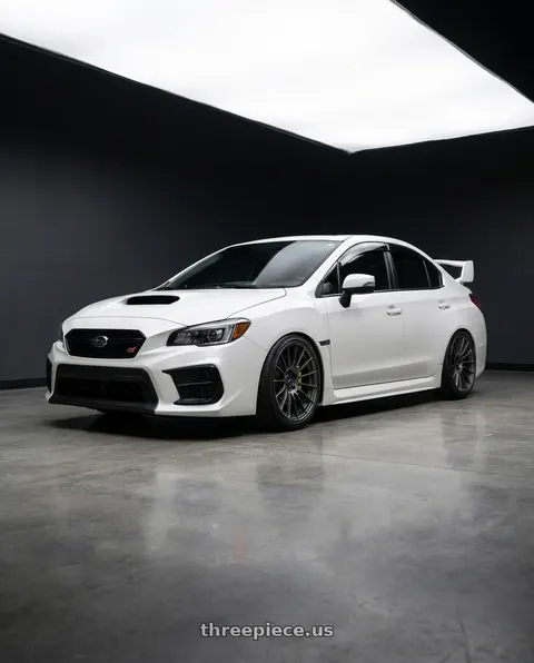 2018 Subaru WRX STI with Enkei RS05-RR 5x114.3 18x9.5+35 Matte Gunmetal wheels