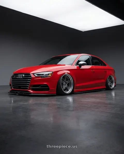 2017 Audi S3 with SSR Professor SPX STD 5x112 20X10+24 NR Disk Prism Dark Gunmetallic wheels