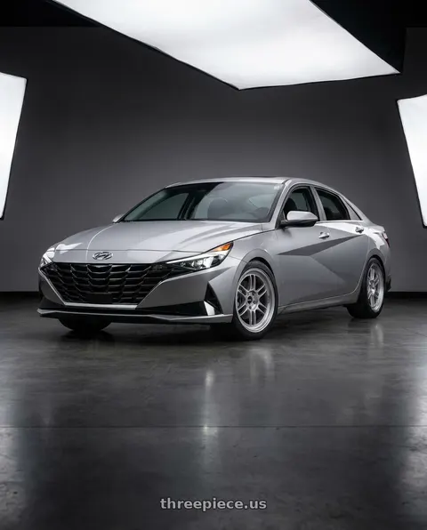 2021 Hyundai Elantra Limited with Enkei RPF1 5x114.3 18x9+35 Silver wheels