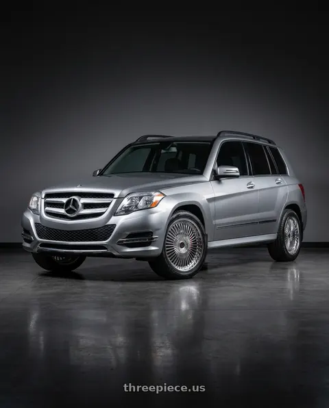 2015 Mercedes-Benz GLK350 4Matic with Cavallo CLV-41 5x112/5x114.3 20x8.5 +35 Nano Chrome wheels
