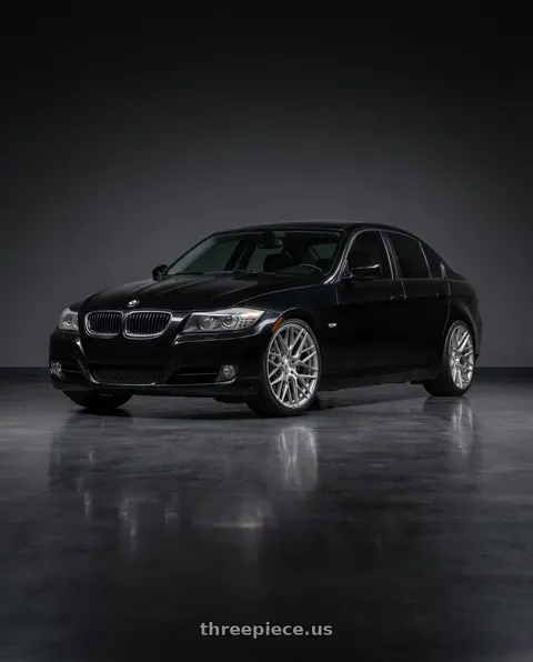 2011 BMW 335d with Rohana RFX10 5x120 19x8.5+33 Brushed Titanium wheels