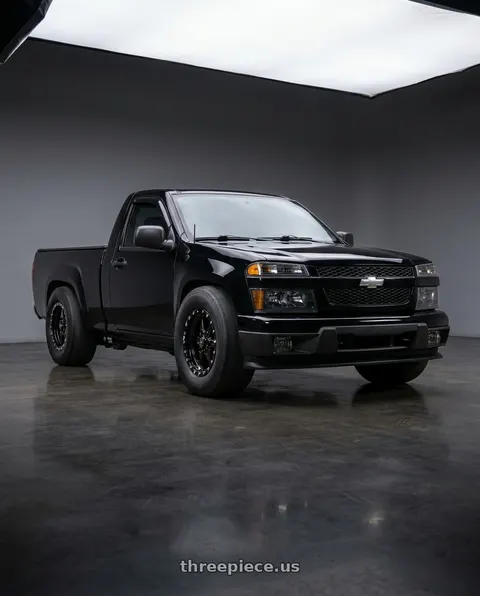 2004 Chevrolet Colorado with Race Star 93 Truck Star 6x139.7 15x10 +28 Black Single Beadlock wheels