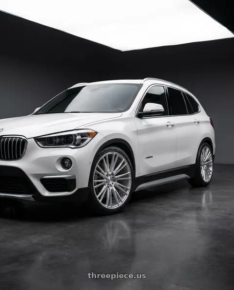2018 BMW X1 with Axe CF2  5x115 20X8.5+40 SILVER wheels