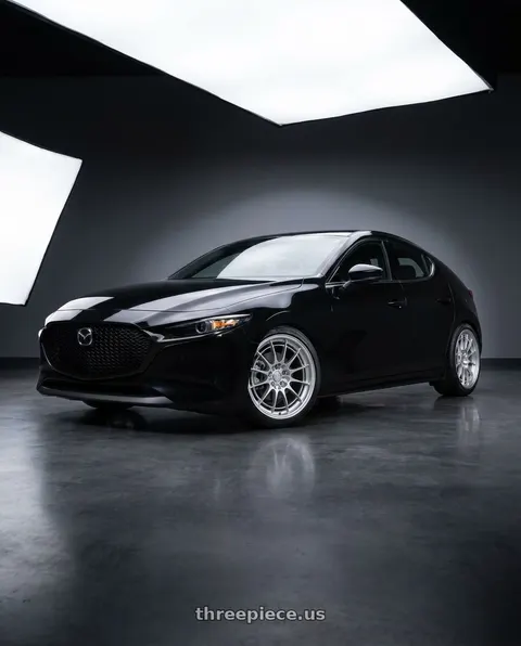 2026 Mazda 3 with Enkei NT03+M 5x114.3 18x8.5+38 Silver wheels