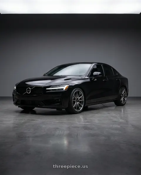 2022 Volvo S60 with Vors TR4 5x108 18x8.5  +35 Hyper Black wheels