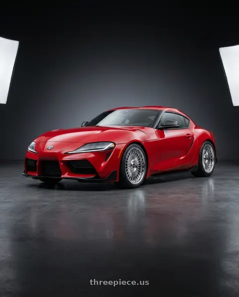 2020 Toyota GR Supra with Work Emitz Chrome 5x112 19x10.0 +38 wheels