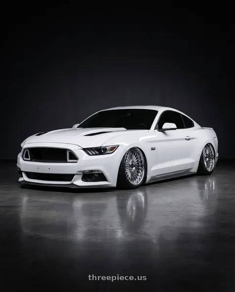 2015 Ford Mustang with Work Emitz Chrome 5x114.3 19x11.0 +38 wheels