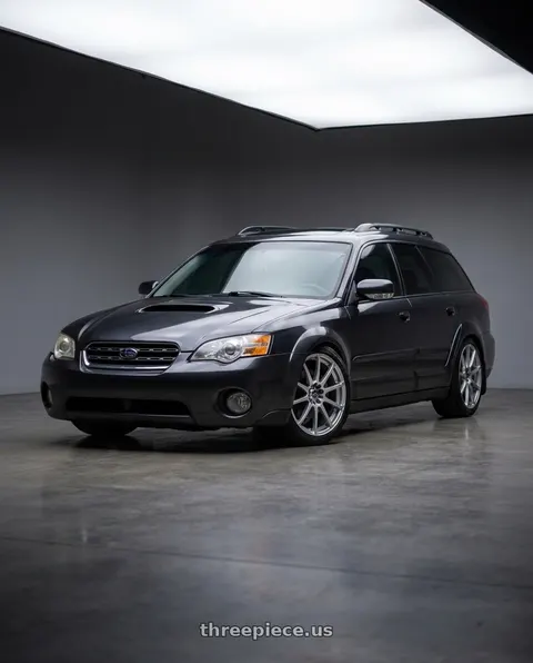 2009 Subaru Outback with Enkei EDR9 5x100/114.3 17x8+45 Silver wheels