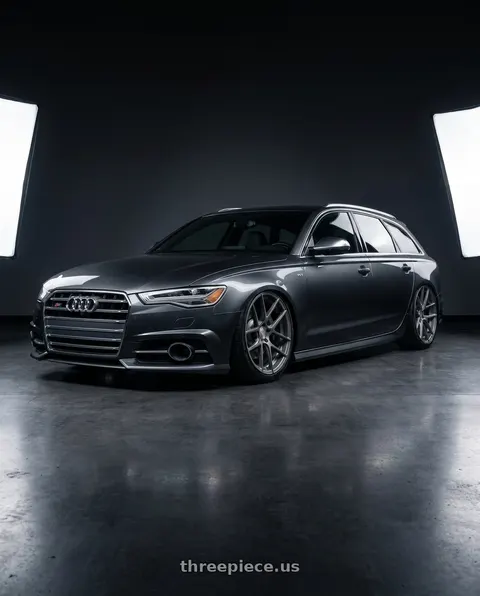 2016 Audi S6 with Avant Garde Wheels M510 5X112 20x10 +25 Dolphin Grey wheels