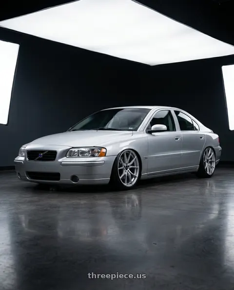 2002 Volvo S60 2.4T with Advanti Racing 80S Hybris 5X112 19x9.5 +35 Silver with Machined Face wheels