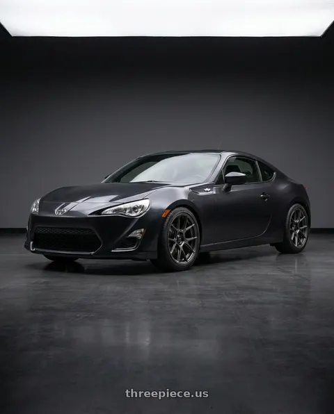 2012 Toyota Gt86 with Konig Ampliform 5x115 18x10+20 Dark Metallic Graphite wheels