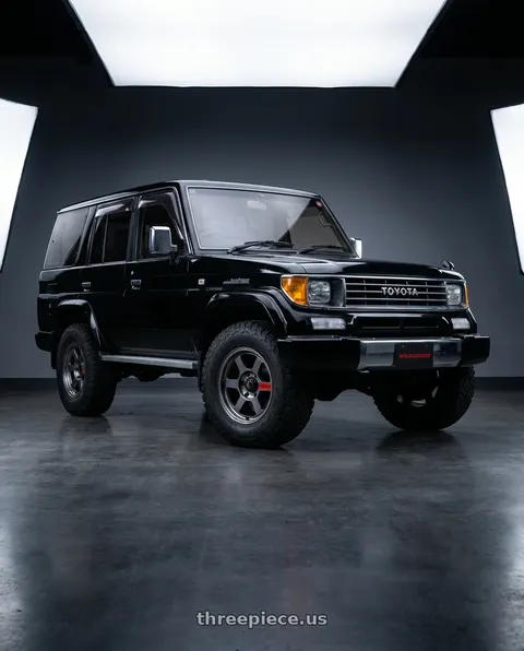 1994 Toyota Land Cruiser with Volk Racing TE37XT SL M-SPEC 6x139.7 16x8-20 Pressed Graphite wheels