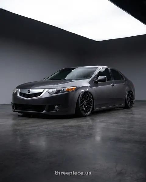 2010 Honda Accord with Avant Garde Wheels M520R 5X112 19x8.5 +35 Gloss Black wheels