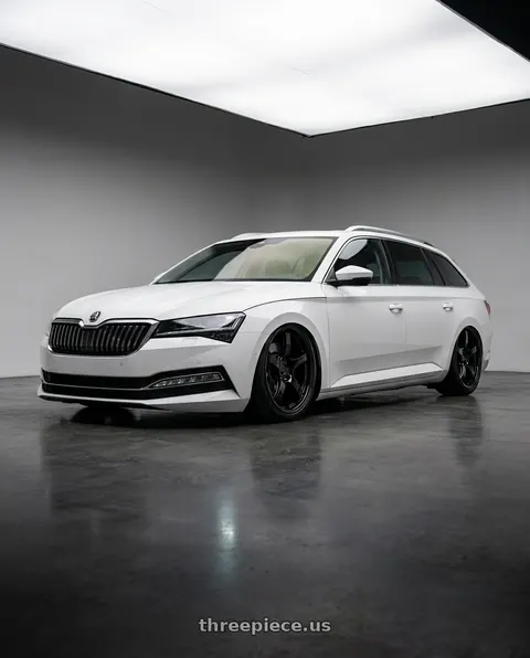 2022 Superb Combi with Gram Lights 57CR 5x112 19x10.5+22 Glossy Black wheels