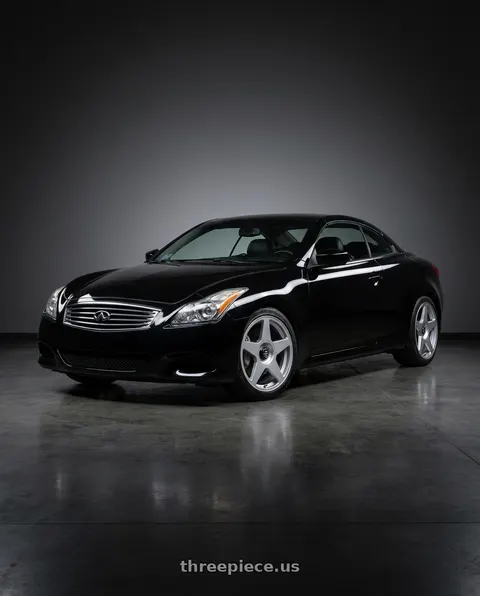 2012 INFINITI G37 with fifteen52 TARMAC EVO 5x114.3 / 5x120 19x8.5 +35 SPEED SILVER (GLOSS SILVER) wheels