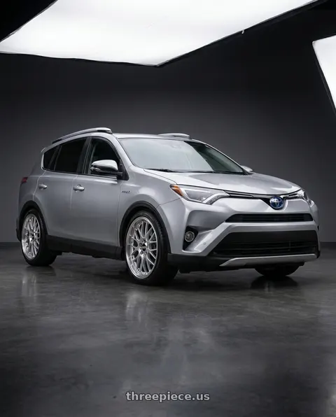 2016 Toyota RAV4 with BBS RS-GT 5x114.3 19x10.0+40 Diamond Silver wheels