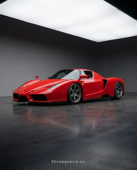 2003 Ferrari Enzo with 9six9 SIX-1 5x114.3 19X8.5 +35 Carbon Gray wheels
