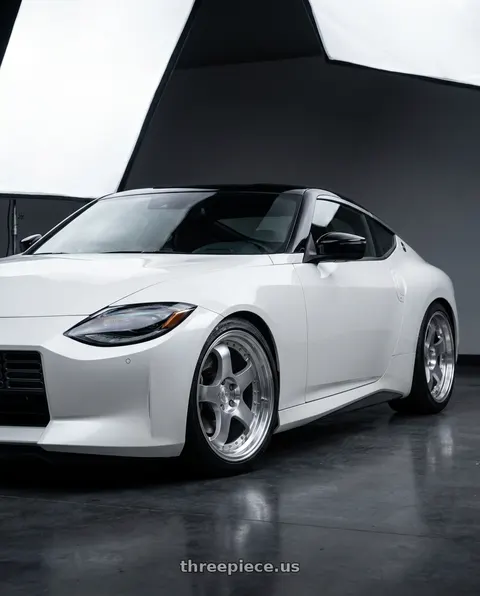 2025 Nissan Z with Aodhan AH03 5x114.3 19x9.5+22 Silver w/Machined Face wheels