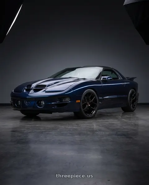 1999 Pontiac Firebird Trans Am with VOSSEN HF-5 5X120.65 19x10 +28 GLOSS BLACK wheels