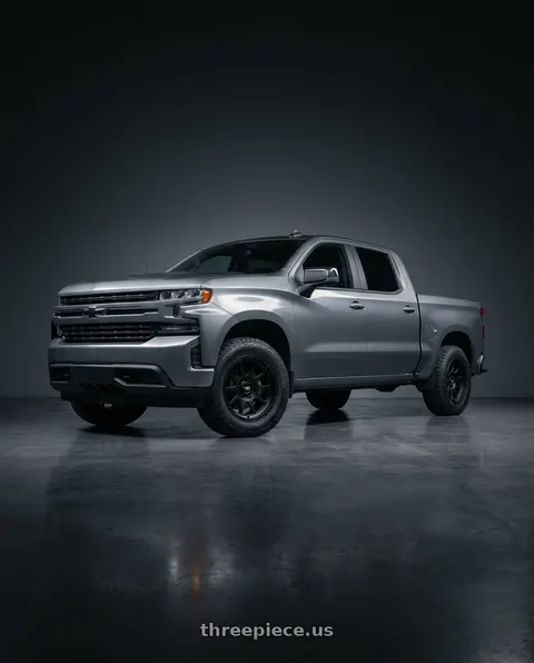 2021 Chevrolet Silverado 1500 LT with Dirty Life Compound 9315 6x139.7 20x9-12 Matte Black wheels