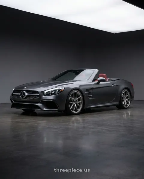 2016 Mercedes-Benz SL400 with BBS CI-R 5x120 19x9.5 +25 Platinum Silver Polished Rim Protector wheels