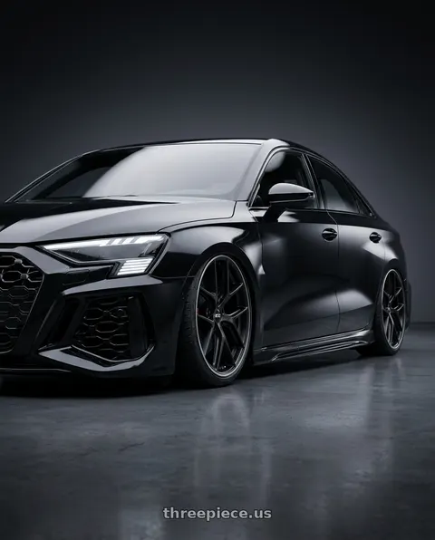 2022 Audi RS3 with BBS CC-R 5x112 19x8.5+30 Satin Black wheels