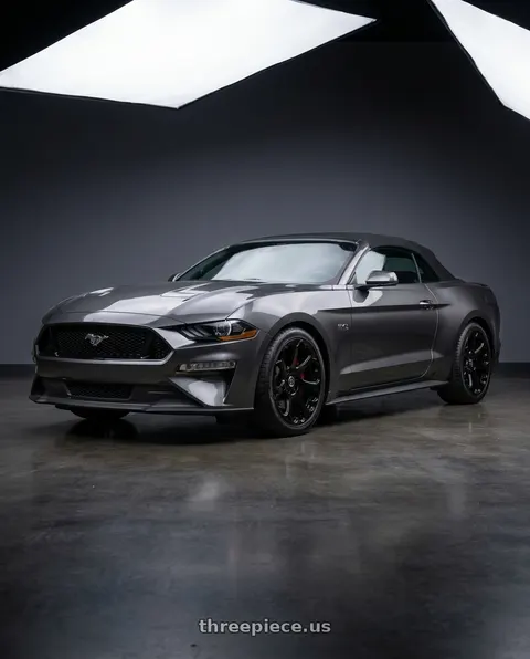 2019 Ford Mustang GT Premium with Heritage Wheel Kokoro MonoC 5X114.3 19x9.5+38 Black wheels