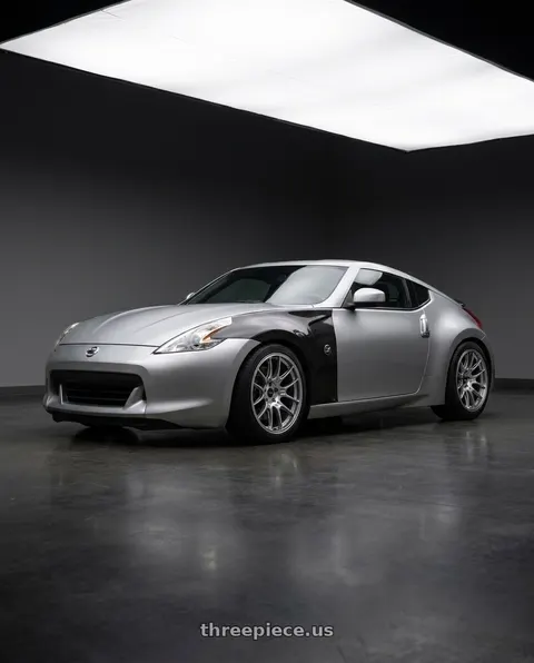 2010 Nissan 370Z Touring with Enkei GTC02 5x114.3 18x9.5+15 Hyper Silver wheels