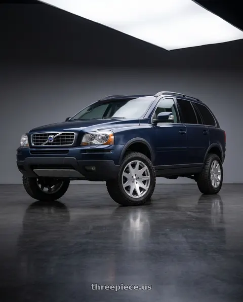 2012 Volvo XC90 3.2 with MRR HR3 5x108 19x9.5 +40 Silver Machine Face wheels