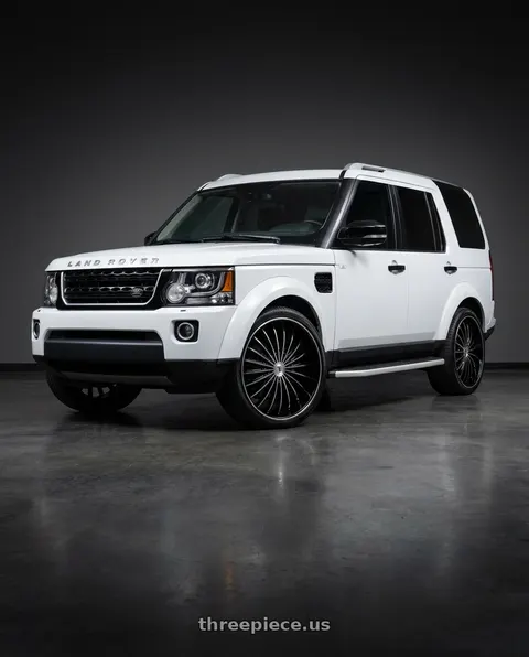 2016 Land Rover LR4 with VELOCITY 11 5X115/5X120 24x9.5 +13 BLACK MACHINED wheels