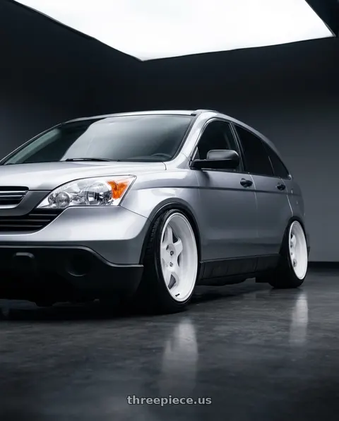 2009 Honda CR-V with 9six9 SIX-1 Deep 4x100 15X8 +20 Competition White wheels