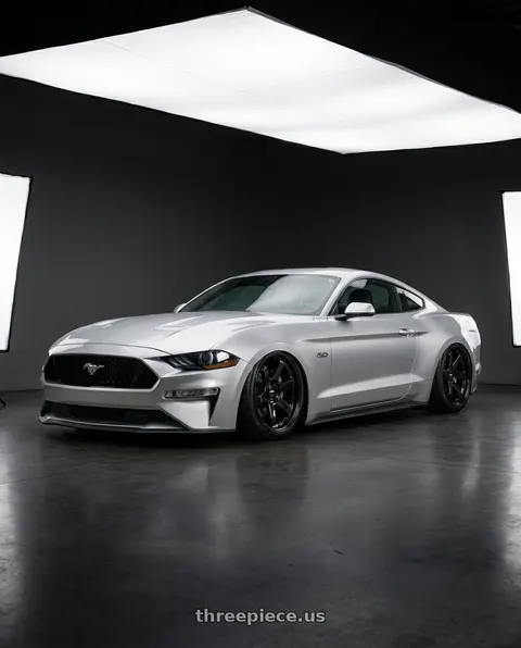 2018 Ford Mustang with F1R F106 5x108 18x8.5 +38 Gloss Black wheels