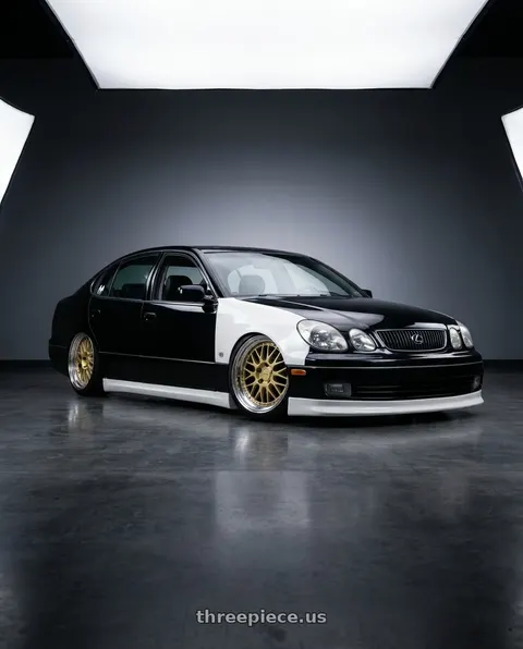 2002 Lexus GS300 with Work Brombacher Mesh wheels