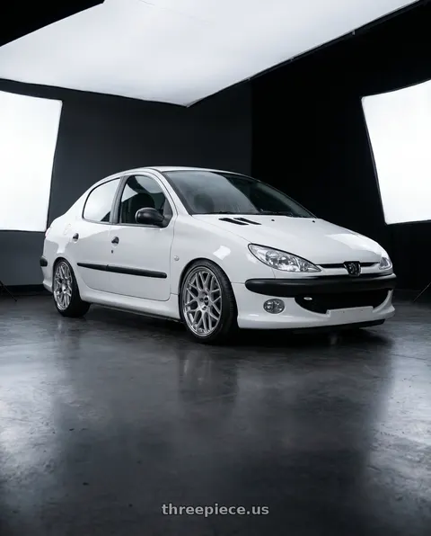 2011 Peugeot 206 SD with ESR Wheels APEX SERIES APX01 5x100 18x8.5 +30 Hyper Silver wheels