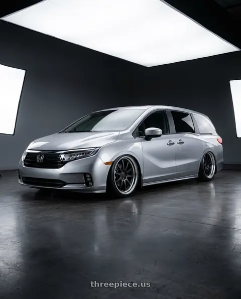 2024 Honda Odyssey with Work Gnosis Cvs 5x120 20x8+38 O Disk Matte Black wheels