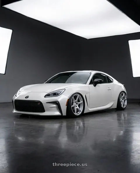 2016 Scion FR-S with Kansei K11S Tandem 5X100 18x9.5 22 Hyper Silver wheels