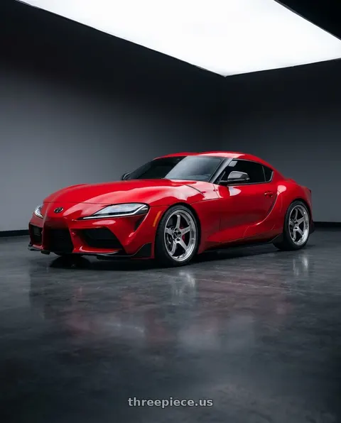 2023 Toyota GR Supra with Advan Racing GT BEYOND-R 5x114.3 18x9.5 +12 MACHINING & DIAMOND CUTTING wheels