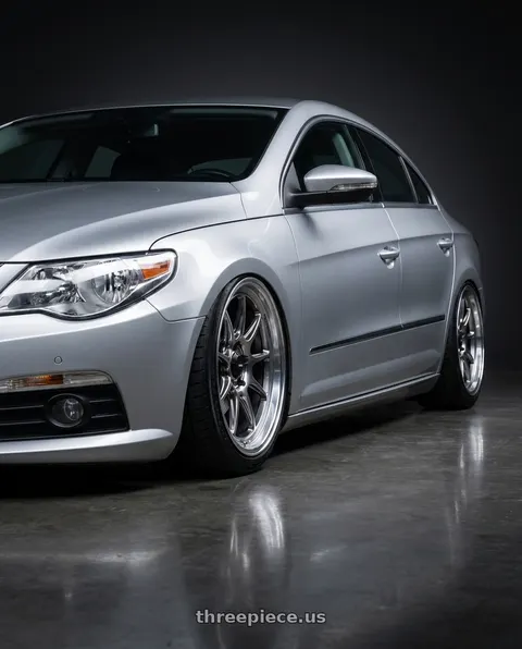 2015 Volkswagen CC with Konig Countergram 5x112 19x11+40 Hyper Chrome / Machined Lip wheels