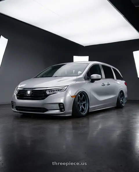 2024 Honda Odyssey with Gram Lights 57DR 5x120 19x8.5 +45 GUNBLUE 2 wheels