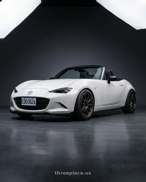 2016 Mazda MX-5 Miata with Volk Racing ZE40 4x100 16x7.0+36 Diamond Dark Gunmetal wheels
