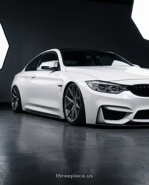 2018 BMW M4 with Niche 1PC M116 MISANO 5X120 19X9.5 +35 MATTE GUN METAL wheels