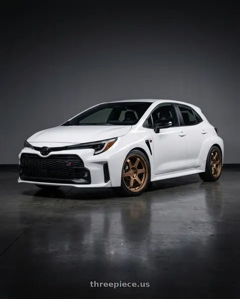 2026 Toyota GR Corolla Premium Plus with 9six9 SIX-1 5x114.3 18X8.5 +20 Matte Bronze wheels